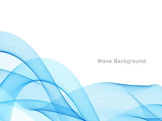 Modern Blue wave design background
