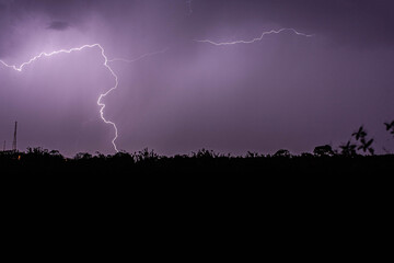 lightning in the night