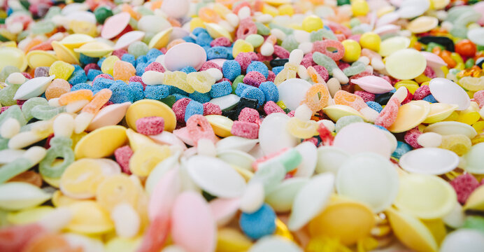 multicoloured candy background