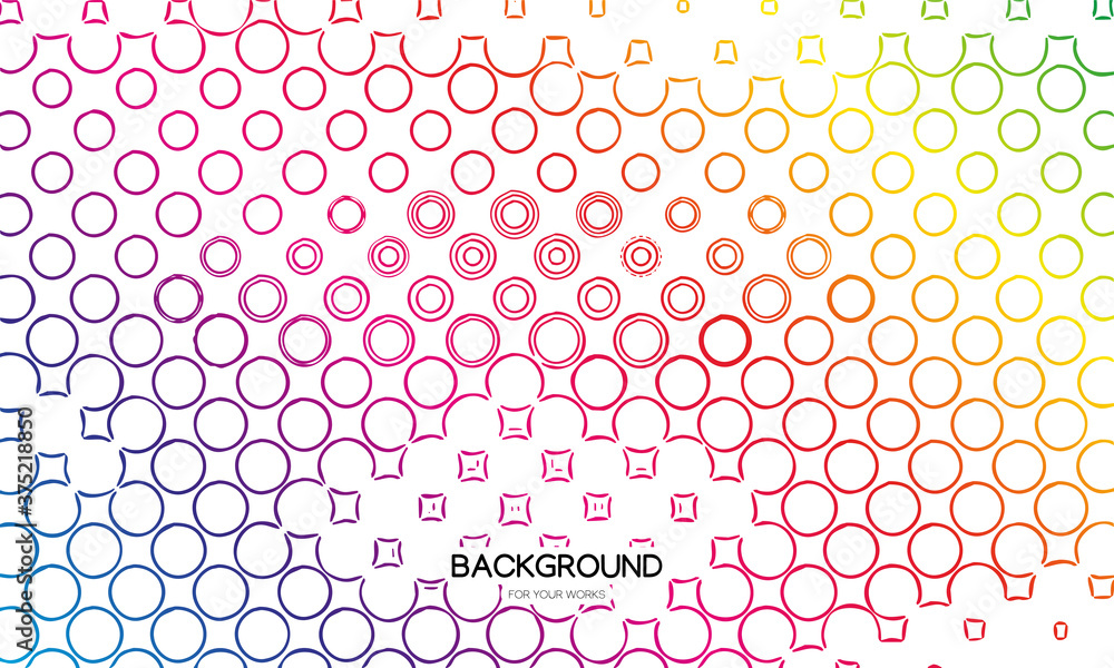 Poster abstract background with dots pattern composition. for use in all types of design work. vector illus
