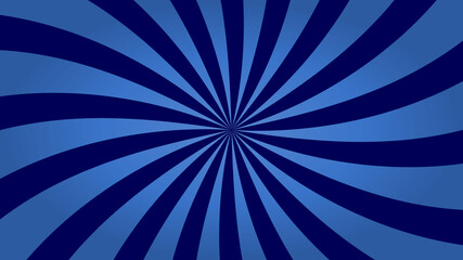 Vector illustration of a twisted swirl, explosion of dark blue color.