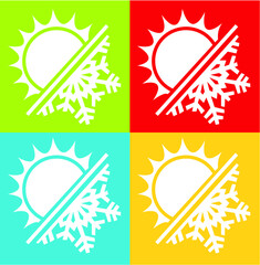 Summer and winter icon