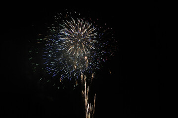 A beautiful display of fireworks at the 2019 Katy Mills firework show for July 4th