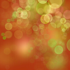 Orange-yellow elegant abstract background with blur bokeh effects