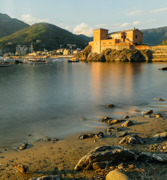 Building on the Beach at Levanto, Italy