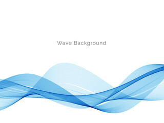Blue wave concept background illustration