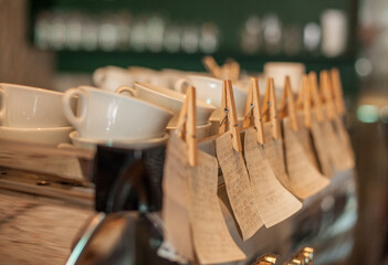 Orders in Coffee Shop