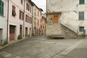 Fototapeta na wymiar Il borgo di Brugnato in provincia di La Spezia.
