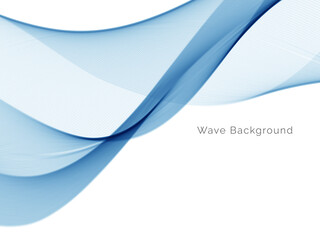 Blue wave concept background illustration