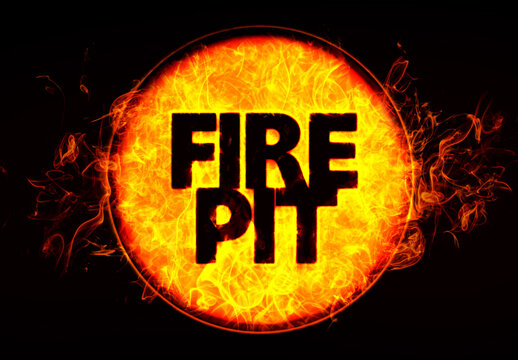 Fire Pit or Bbq Text Effect