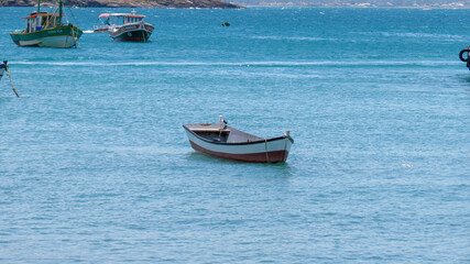 Naklejka premium Barca en Buzios