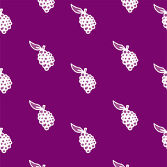 Seamless background pattern with grape vector. Hand drawn vector. Modern scribble for kids. Colorful doodle art. Seamless pattern for fabric, print, backdrop, wrapping gift. Simple sketching with pen.
