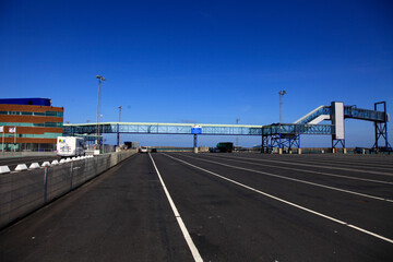 Fototapeta na wymiar Fischerei- und Fährhafen von Hirtshals. Hirtshals, Juedland, Daenemark, Europa