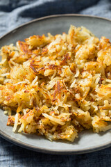 Homemade Fried Shredded Hashbrowns and Eggs