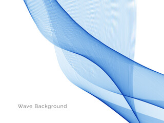 Blue wave concept background illustration