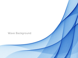 Blue wave concept background illustration