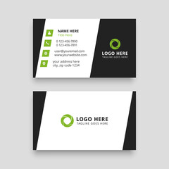 Distorted Green Business Card Template
