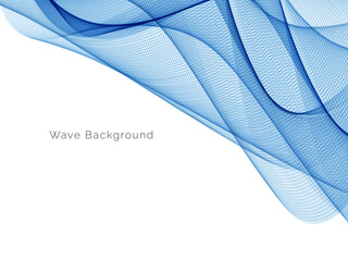 Blue wave stylish dymanic background