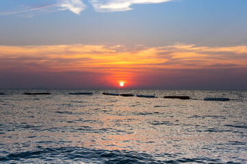 Sunset over Gulf of Thailand