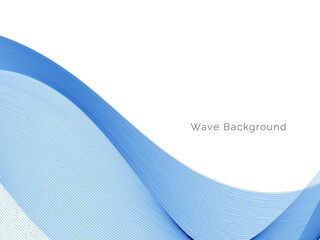 Modern Blue wave design background