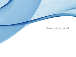Blue wave concept background illustration
