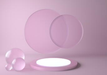 3d abstract background, mock up scene geometry shape podium for product display.