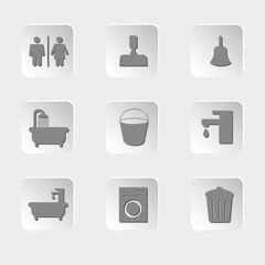 set of flat icons