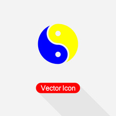 Yin Yang Icon Vector Illustration Eps10
