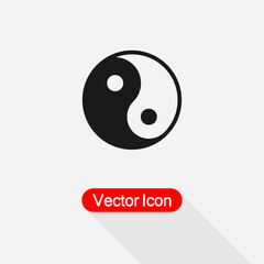 Fototapeta premium Yin Yang Icon Vector Illustration Eps10