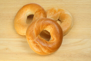 Bagels on a board