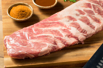 Raw St Louis Style BBQ Ribs