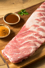 Raw St Louis Style BBQ Ribs