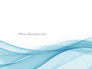 Obraz premium Modern Blue wave design background