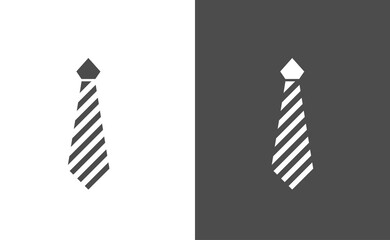Tie Icon in trendy flat style isolated on white and grey background. Necktie symbol for your web site design, logo, app, UI. Vector illustration