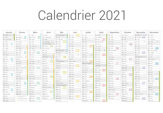 calendrier 2021 14 mois avec vacances scolaires officielles 2021 2022 entièrement modifiable via calques et texte arial