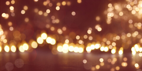 Christmas and New Year holidays background . Blurred bokeh background