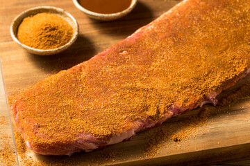 Raw St Louis Style BBQ Ribs