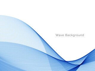 Blue wave concept background illustration