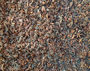 indian spice aroma chakri phool pattern background photograph