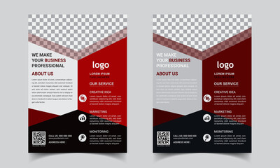 Corporate flyer design template,eps version.