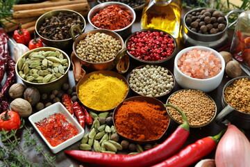 Spices and herbs.