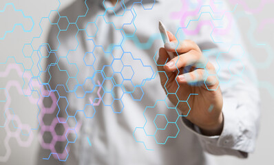 binary code interface digital touch