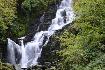 waterfall in the mountains