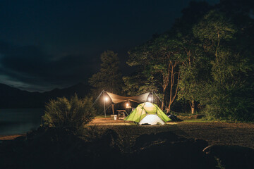 Natuur camping