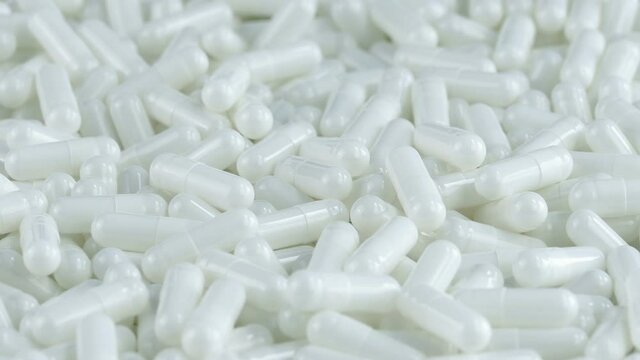 Coronavirus Medicine Capsules Rotating