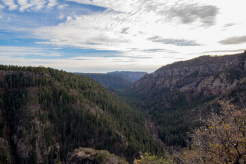 mountain landscape with blue sky