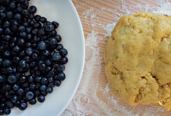 blueberry pie making process