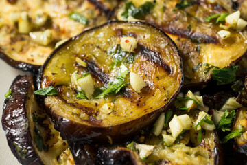 Organic Roasted Grilled Eggplant