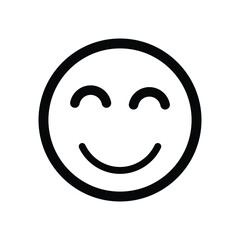 Obraz premium smiley emoji icon design black