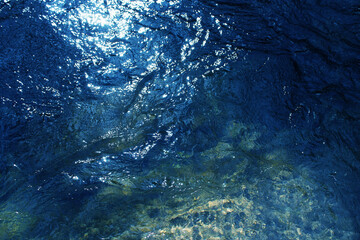 blue water surface